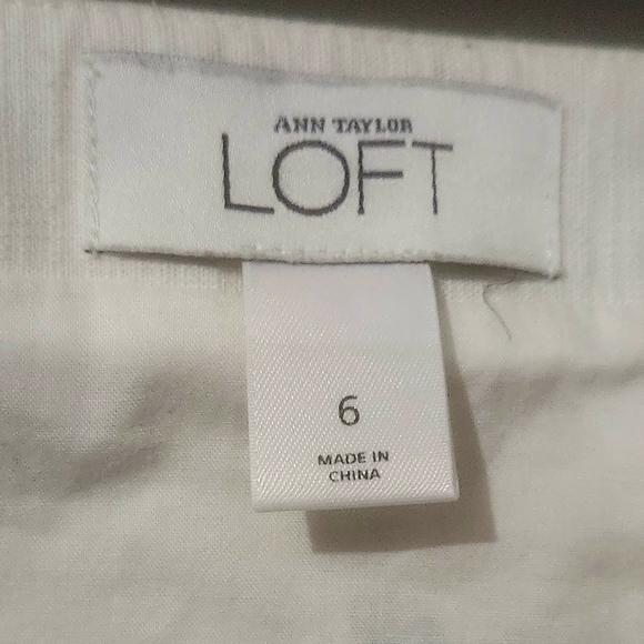 Ann Taylor Loft cotton/lined A-Line skirt women's 6 - Picture 3 of 5